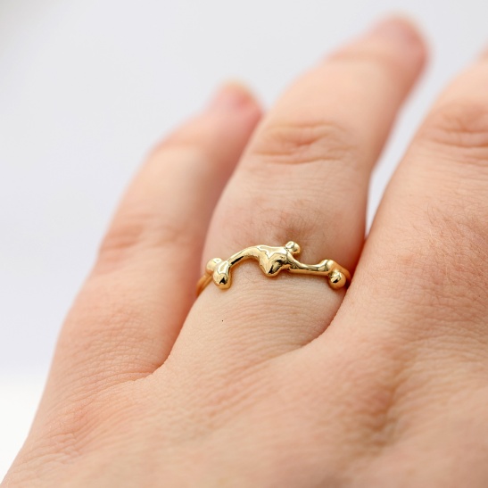 cleo_gouden_organische_ring_handgemaakt_in_arnhem