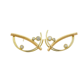 gouden_oorbellen_plie_dynamisch_open_halve_cirkels_met_diamantjes