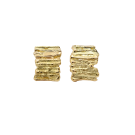 thumbnail_14_karaat_gouden_oorbellen_de_mar_streepjes_organische_rechthoek