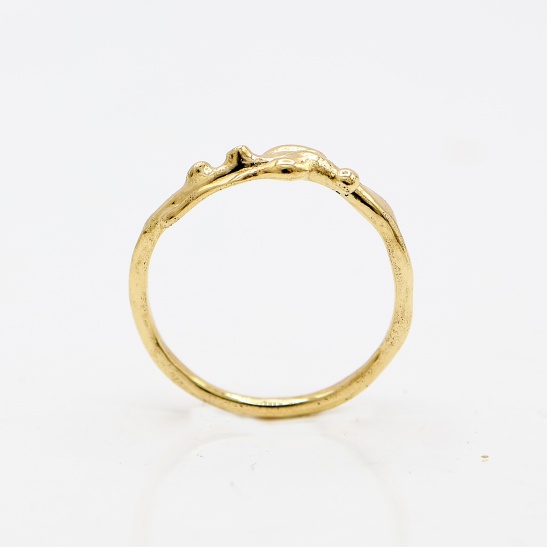 gouden ring cleo-r21 organisch sfeerfoto
