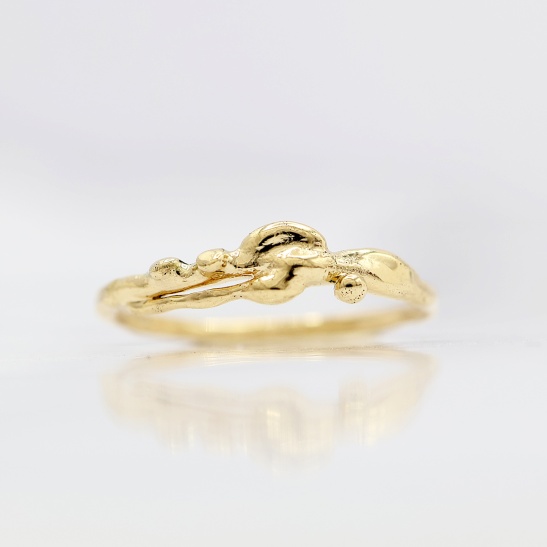 gouden ring cleo-r21 organisch sfeerfoto