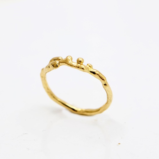 gouden ring cleo-r22 organisch sfeerfoto