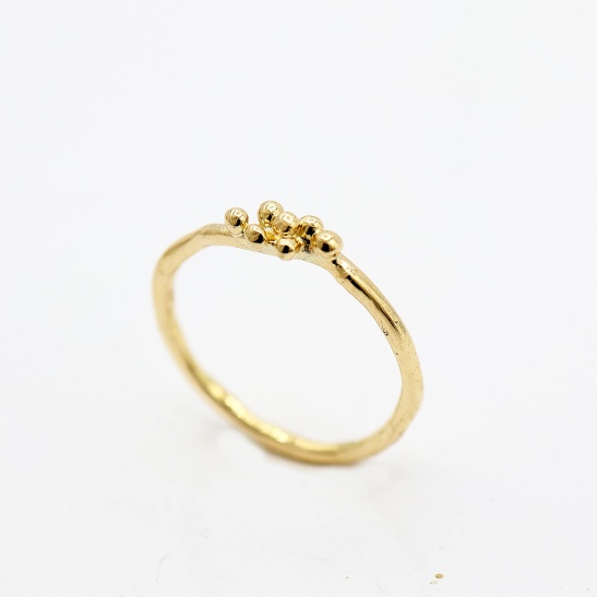 gouden ring cleo-r24 organisch sfeerfoto