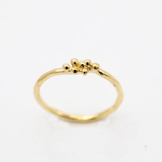 gouden ring cleo-r24 organisch sfeerfoto