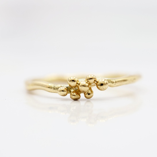 gouden ring cleo-r24 organisch sfeerfoto