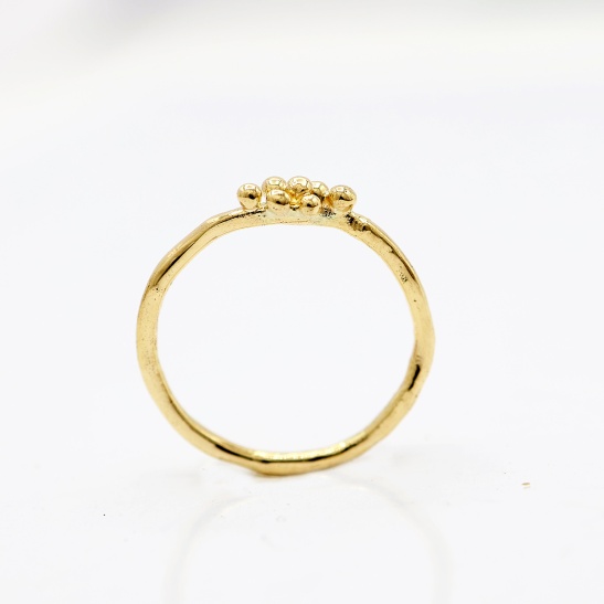 gouden ring cleo-r24 organisch sfeerfoto