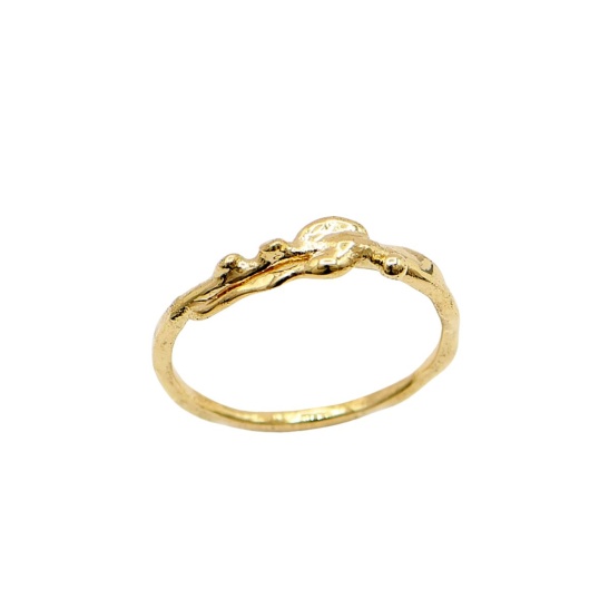gouden ring cleo-r21 organisch sfeerfoto
