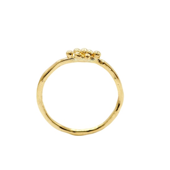 gouden ring cleo-r24 organisch sfeerfoto