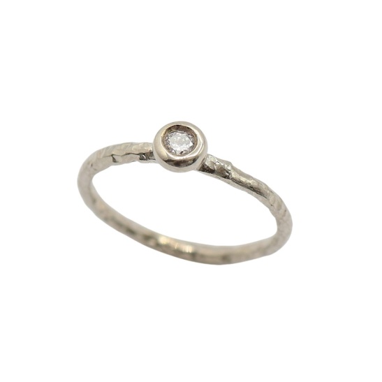 zilveren ring solly met Lab Grown diamant sfeerfoto